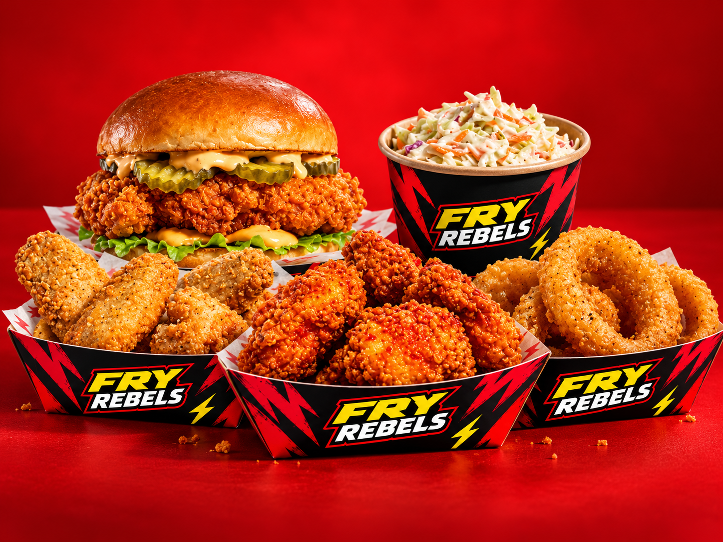 Fry Rebels food presentation